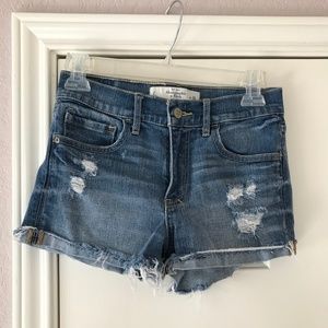 Abercrombie & Fitch high waisted denim shorts